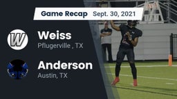 Recap: Weiss  vs. Anderson  2021