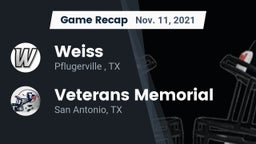 Recap: Weiss  vs. Veterans Memorial 2021