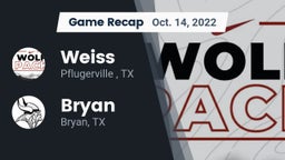 Recap: Weiss  vs. Bryan  2022