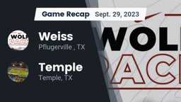 Recap: Weiss  vs. Temple  2023