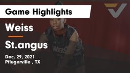 Weiss  vs St.angus Game Highlights - Dec. 29, 2021