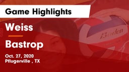 Weiss  vs Bastrop  Game Highlights - Oct. 27, 2020