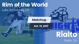 Matchup: Rim of the World vs. Rialto  2017