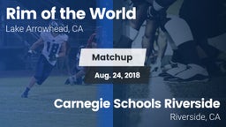 Matchup: Rim of the World vs. Carnegie Schools Riverside 2018