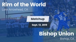 Matchup: Rim of the World vs. Bishop Union  2019