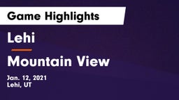 Lehi  vs Mountain View  Game Highlights - Jan. 12, 2021