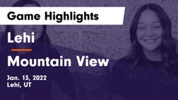 Lehi  vs Mountain View  Game Highlights - Jan. 13, 2022