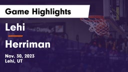 Lehi  vs Herriman  Game Highlights - Nov. 30, 2023