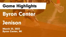 Byron Center  vs Jenison   Game Highlights - March 25, 2022