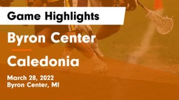 Byron Center  vs Caledonia Game Highlights - March 28, 2022