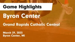 Byron Center  vs Grand Rapids Catholic Central  Game Highlights - March 29, 2023