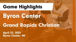 Byron Center  vs Grand Rapids Christian  Game Highlights - April 22, 2023