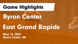 Byron Center  vs East Grand Rapids  Game Highlights - May 13, 2024