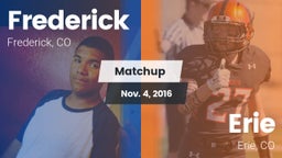 Matchup: Frederick vs. Erie  2016