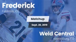 Matchup: Frederick vs. Weld Central  2019