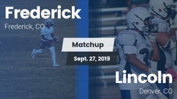 Matchup: Frederick vs. Lincoln  2019