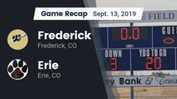 Recap: Frederick  vs. Erie  2019