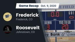 Recap: Frederick  vs. Roosevelt  2020