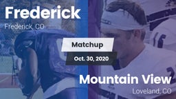 Matchup: Frederick vs. Mountain View  2020