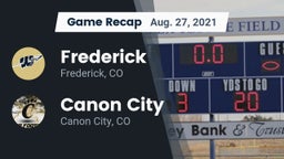 Recap: Frederick  vs. Canon City  2021