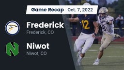 Recap: Frederick  vs. Niwot  2022