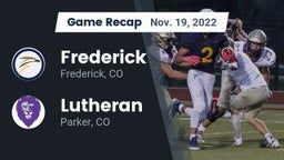 Recap: Frederick  vs. Lutheran  2022