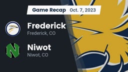 Recap: Frederick  vs. Niwot  2023