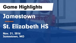 Jamestown  vs St. Elizabeth HS Game Highlights - Nov. 21, 2016