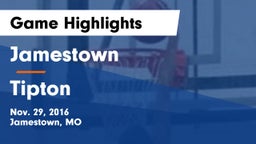 Jamestown  vs Tipton  Game Highlights - Nov. 29, 2016