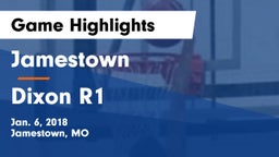 Jamestown  vs Dixon R1 Game Highlights - Jan. 6, 2018
