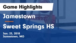 Jamestown  vs Sweet Springs HS Game Highlights - Jan. 23, 2018