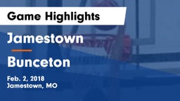 Jamestown  vs Bunceton  Game Highlights - Feb. 2, 2018