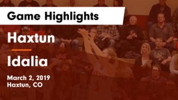 Haxtun  vs Idalia Game Highlights - March 2, 2019