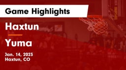 Haxtun  vs Yuma  Game Highlights - Jan. 14, 2023