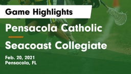 Pensacola Catholic  vs Seacoast Collegiate Game Highlights - Feb. 20, 2021