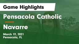 Pensacola Catholic  vs Navarre Game Highlights - March 19, 2021