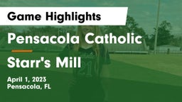 Pensacola Catholic  vs Starr's Mill  Game Highlights - April 1, 2023