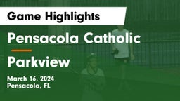 Pensacola Catholic  vs Parkview  Game Highlights - March 16, 2024