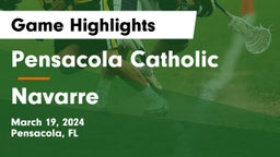 Pensacola Catholic  vs Navarre  Game Highlights - March 19, 2024