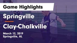 Springville  vs Clay-Chalkville  Game Highlights - March 12, 2019
