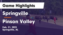 Springville  vs Pinson Valley  Game Highlights - Feb. 21, 2023