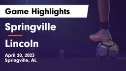 Springville  vs Lincoln  Game Highlights - April 20, 2023