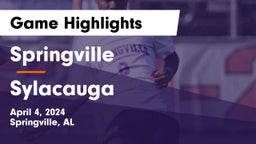 Springville  vs Sylacauga   Game Highlights - April 4, 2024
