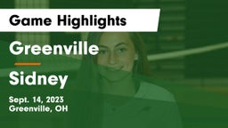 Greenville  vs Sidney  Game Highlights - Sept. 14, 2023