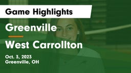 Greenville  vs West Carrollton  Game Highlights - Oct. 3, 2023