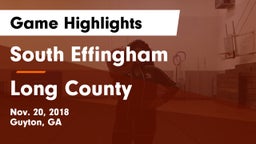 South Effingham  vs Long County  Game Highlights - Nov. 20, 2018
