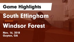 South Effingham  vs Windsor Forest  Game Highlights - Nov. 16, 2018
