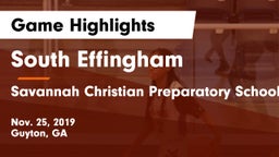South Effingham  vs Savannah Christian Preparatory School Game Highlights - Nov. 25, 2019