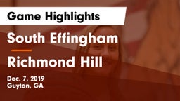 South Effingham  vs Richmond Hill  Game Highlights - Dec. 7, 2019