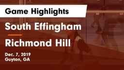 South Effingham  vs Richmond Hill  Game Highlights - Dec. 7, 2019